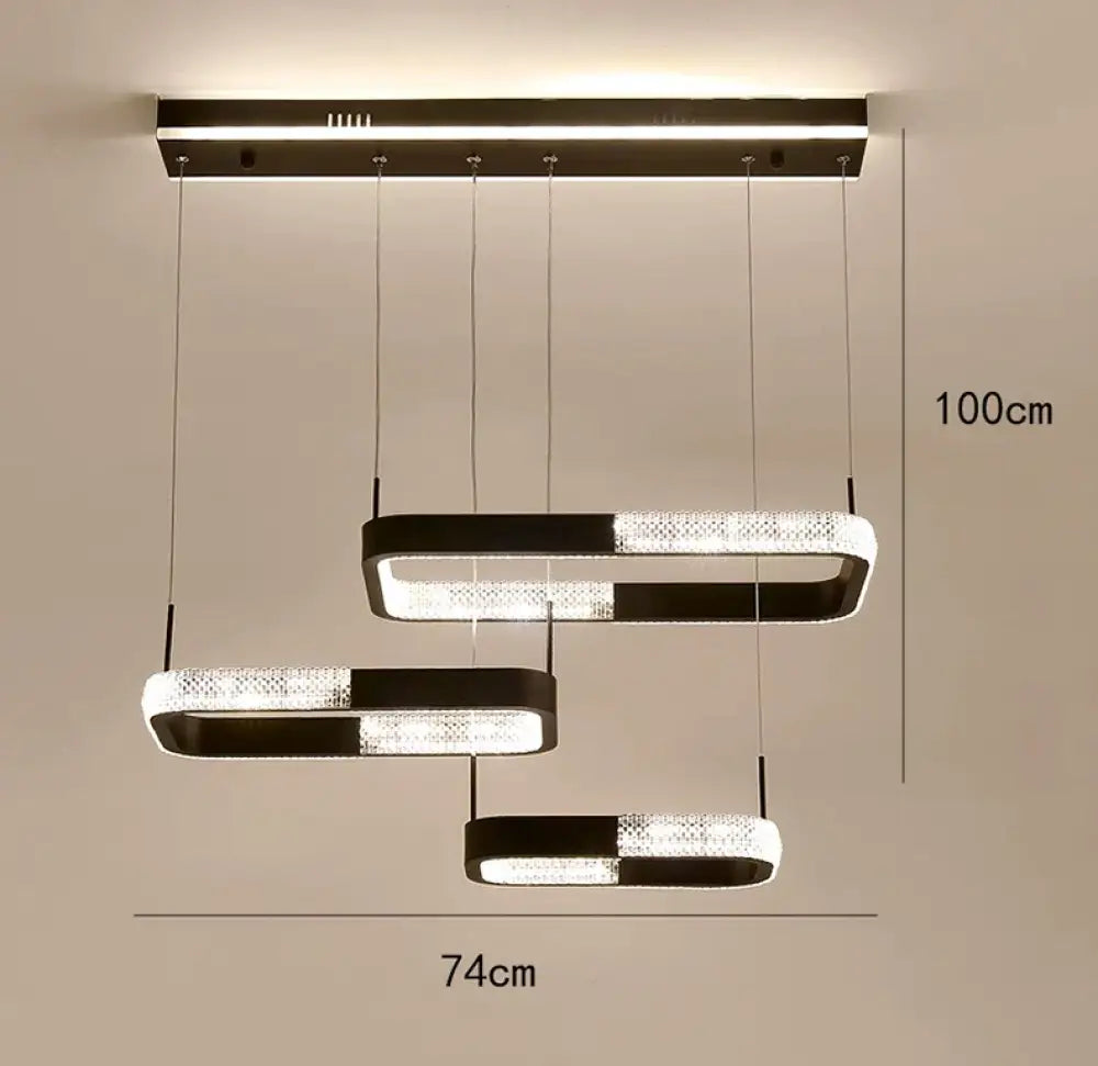 LED Chandeliers for Modern Dining Rooms - Stylish Indoor Lighting with Ceiling Lamp