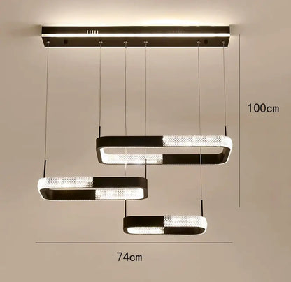 LED Chandeliers for Modern Dining Rooms - Stylish Indoor Lighting with Ceiling Lamp