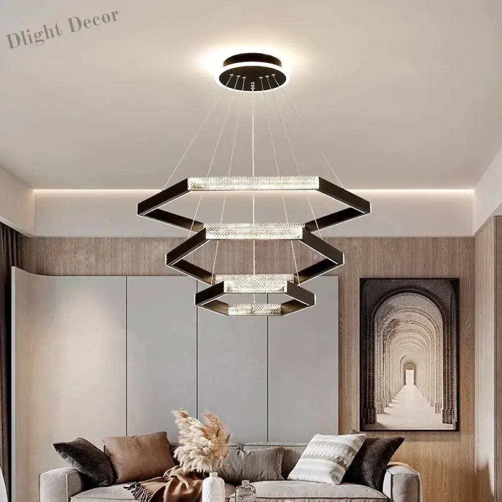 LED Chandeliers for Modern Dining Rooms - Stylish Indoor Lighting with Ceiling Lamp