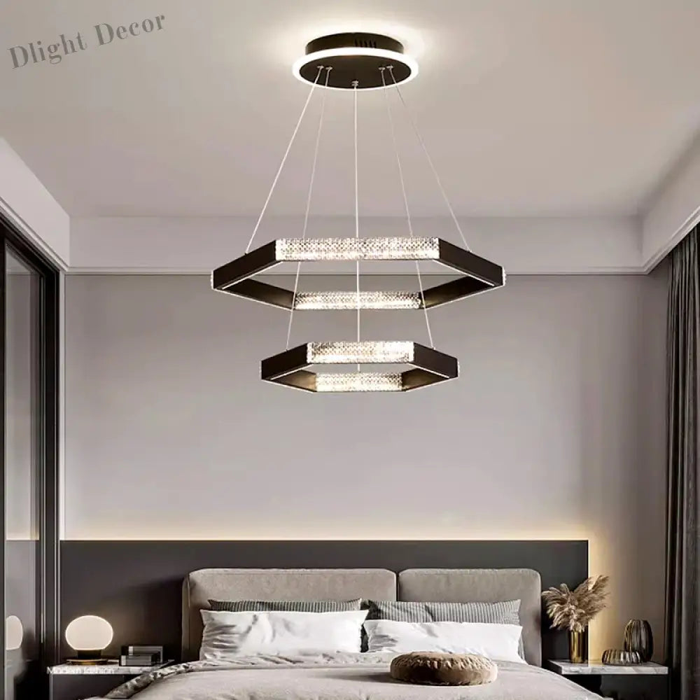 LED Chandeliers for Modern Dining Rooms - Stylish Indoor Lighting with Ceiling Lamp