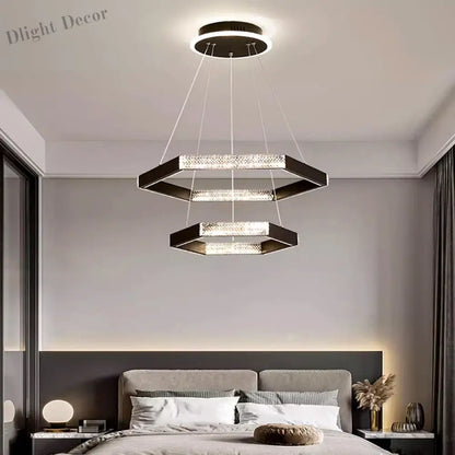 LED Chandeliers for Modern Dining Rooms - Stylish Indoor Lighting with Ceiling Lamp