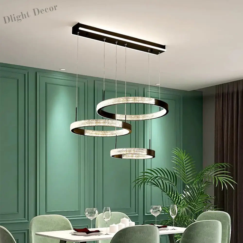 LED Chandeliers for Modern Dining Rooms - Stylish Indoor Lighting with Ceiling Lamp
