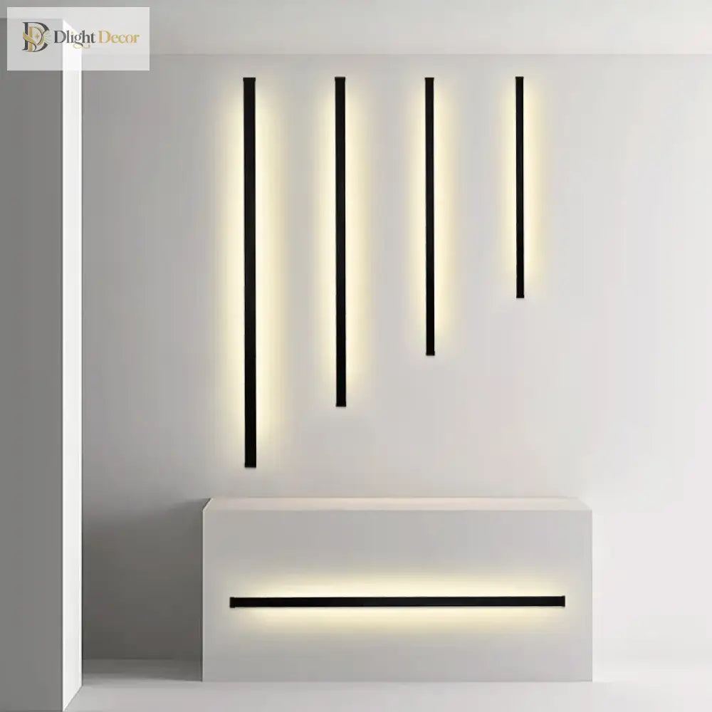 LED Modern Black Wall Sconce | Dining Room Home Lighting