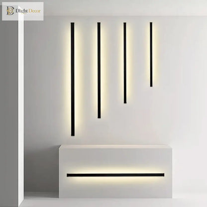 LED Modern Black Wall Sconce | Dining Room Home Lighting