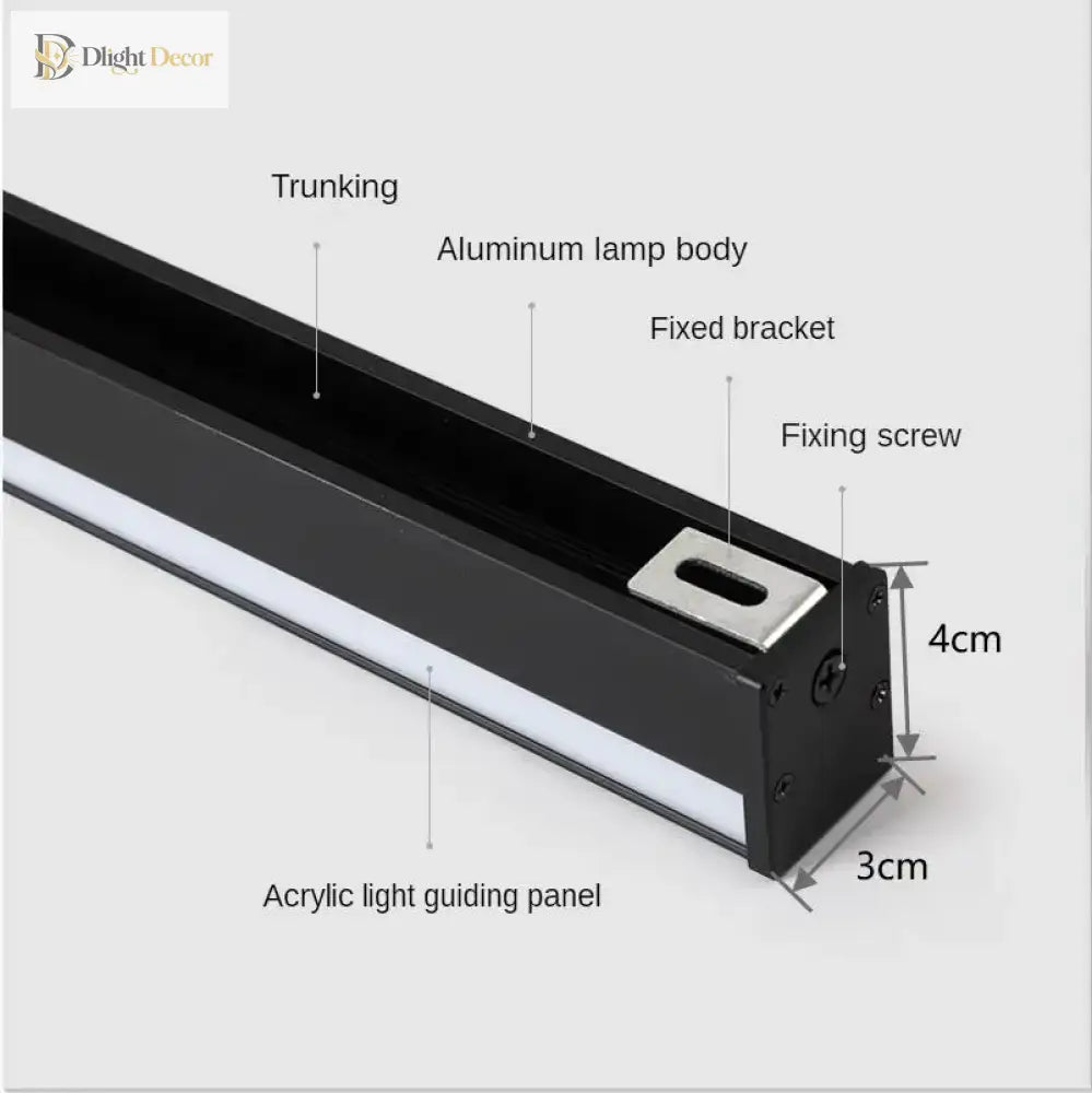LED Modern Black Wall Sconce | Dining Room Home Lighting