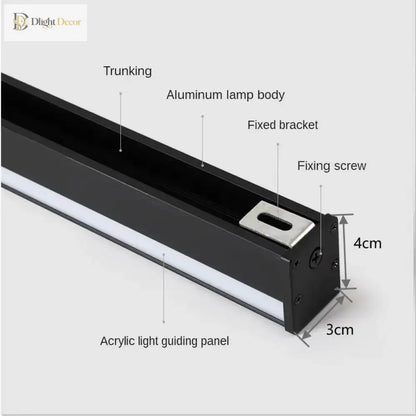 LED Modern Black Wall Sconce | Dining Room Home Lighting