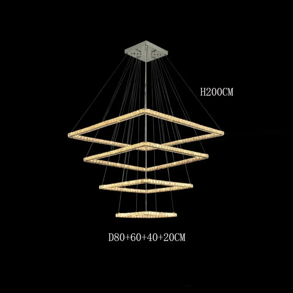 LED Modern Crystal Chandelier | Dining & Kitchen Lighting