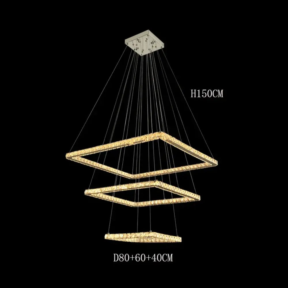 LED Modern Crystal Chandelier | Dining & Kitchen Lighting