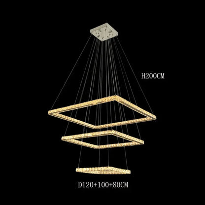 LED Modern Crystal Chandelier | Dining & Kitchen Lighting