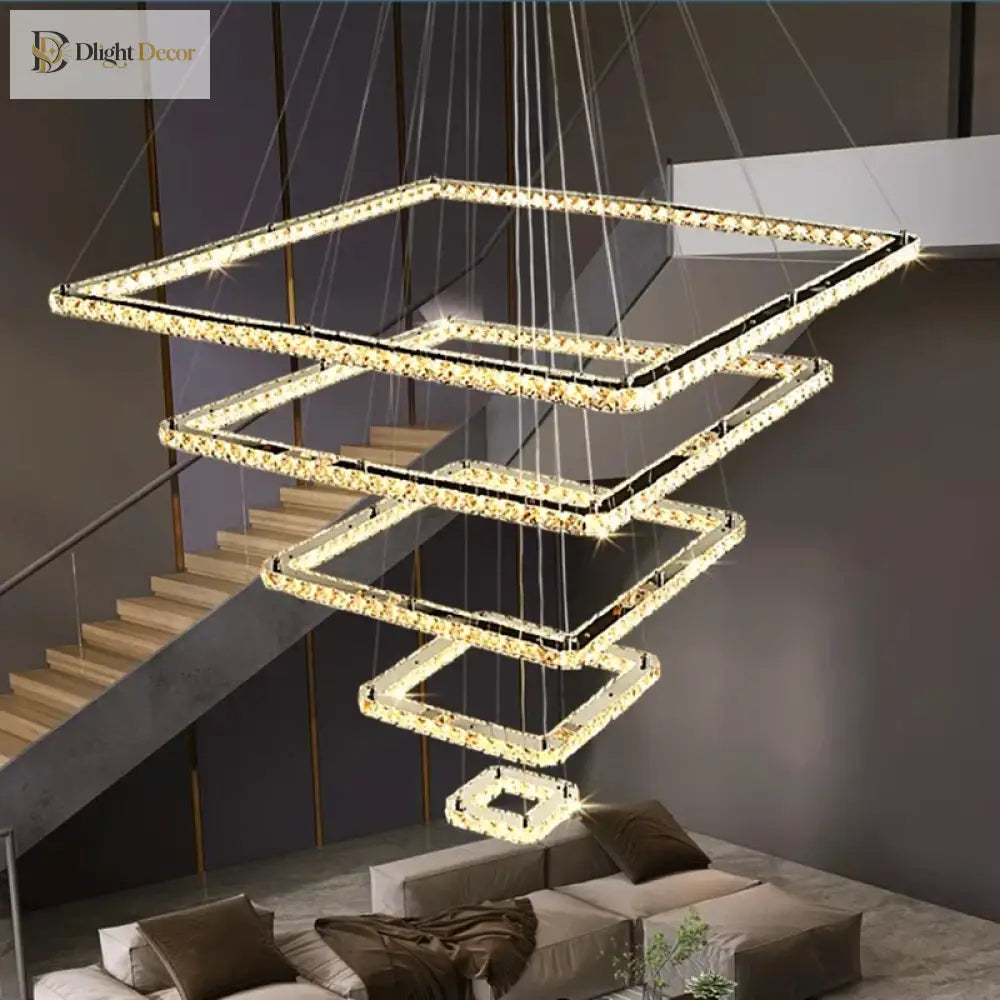 LED Modern Crystal Chandelier | Dining & Kitchen Lighting