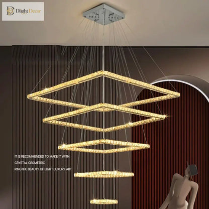 LED Modern Crystal Chandelier | Dining & Kitchen Lighting