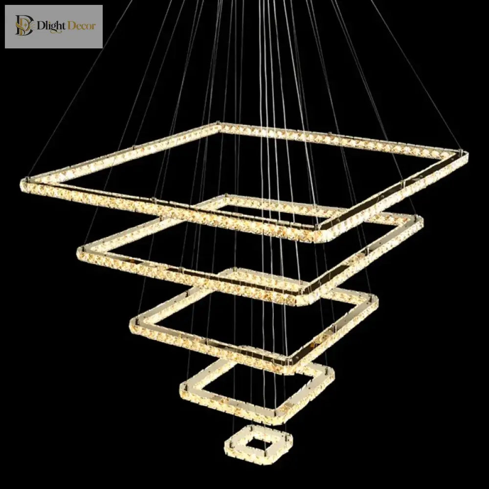 LED Modern Crystal Chandelier | Dining & Kitchen Lighting