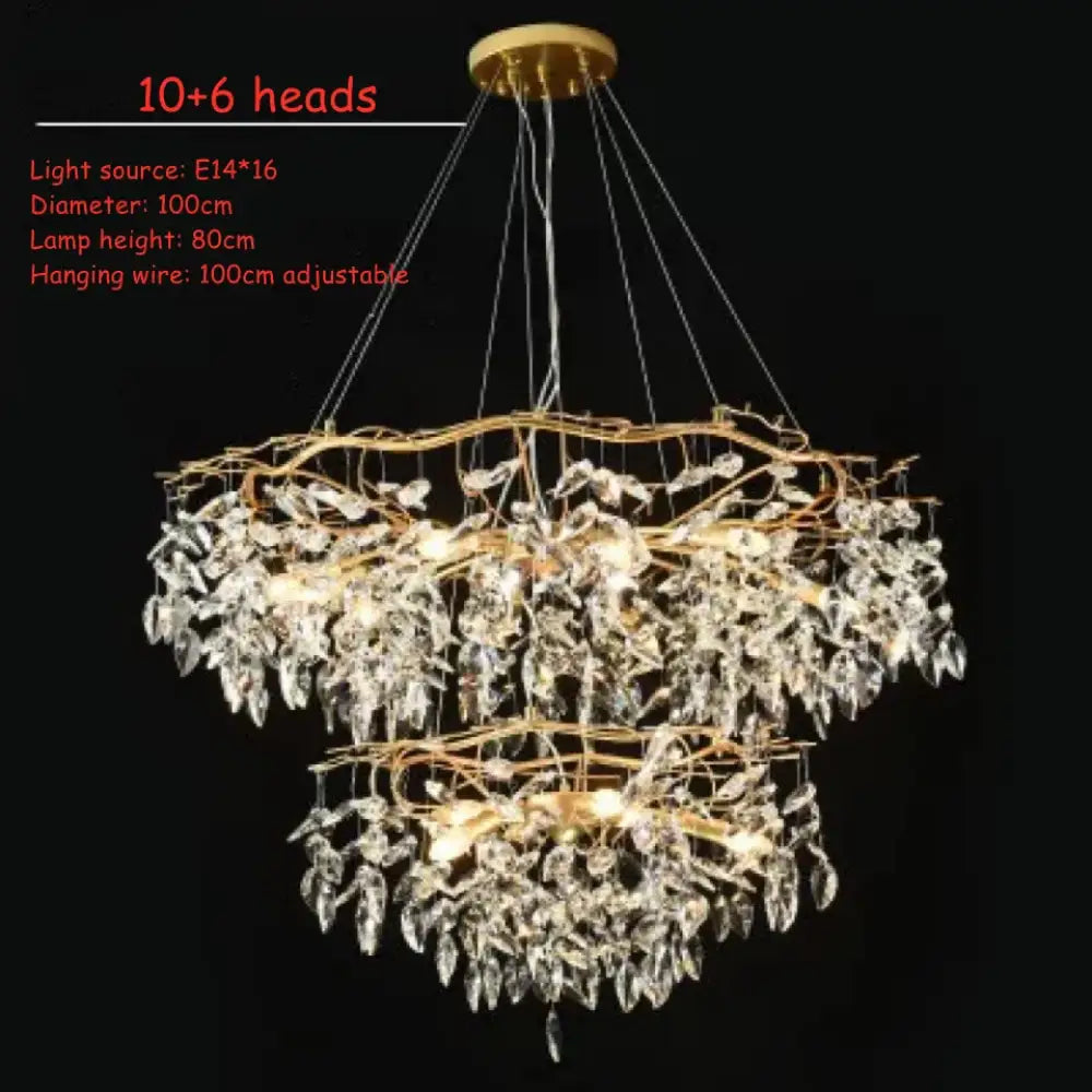LED Modern Crystal Chandelier | Dining Room Lighting