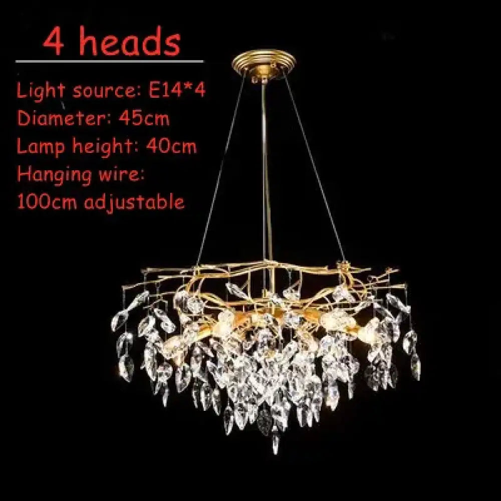 LED Modern Crystal Chandelier | Dining Room Lighting
