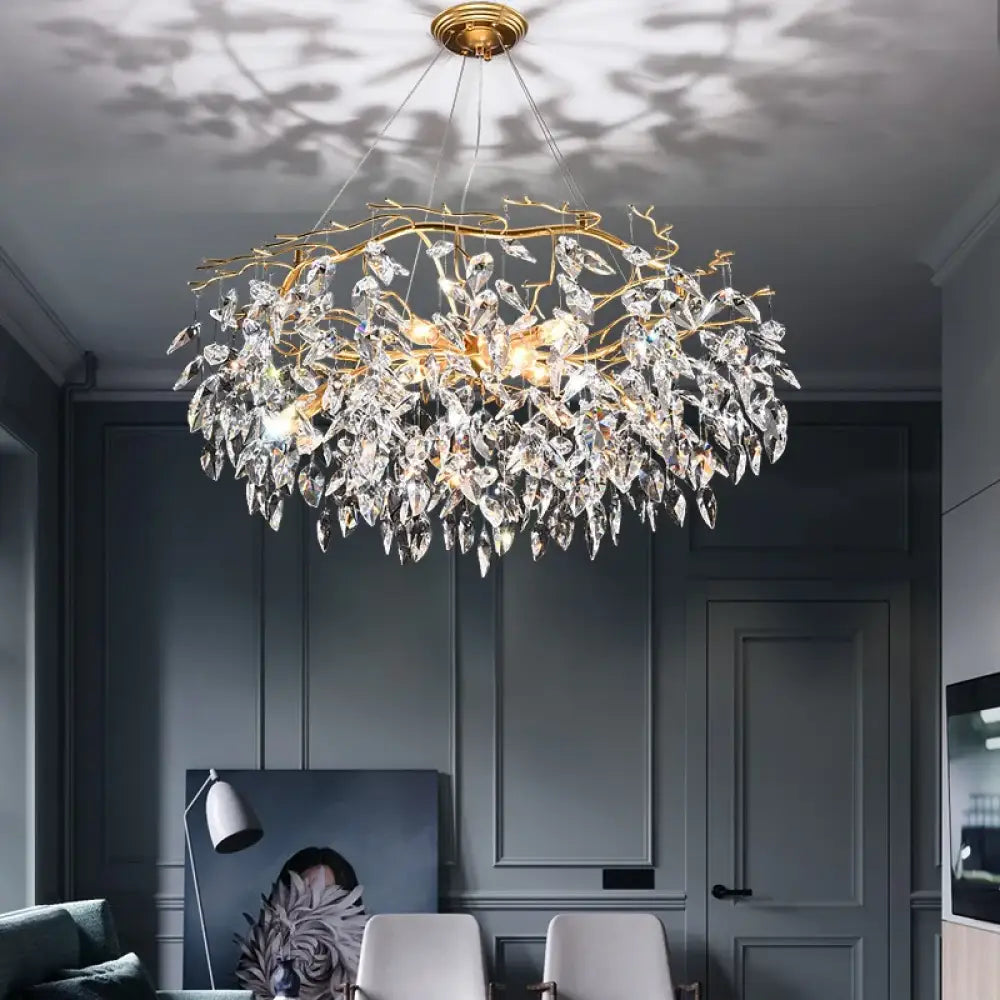 LED Modern Crystal Chandelier | Dining Room Lighting