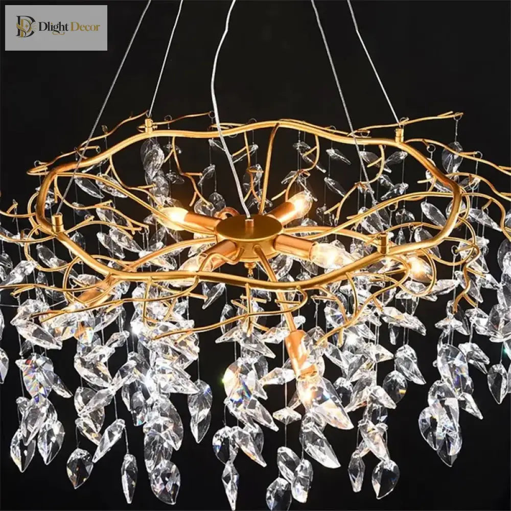 LED Modern Crystal Chandelier | Dining Room Lighting