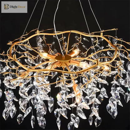 LED Modern Crystal Chandelier | Dining Room Lighting