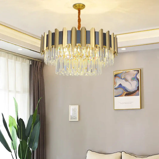 LED Modern Crystal Chandelier | Hallway & Entry Lighting