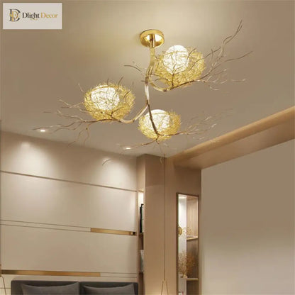 LED Modern Gold Ceiling Light | Kitchen Island Lighting