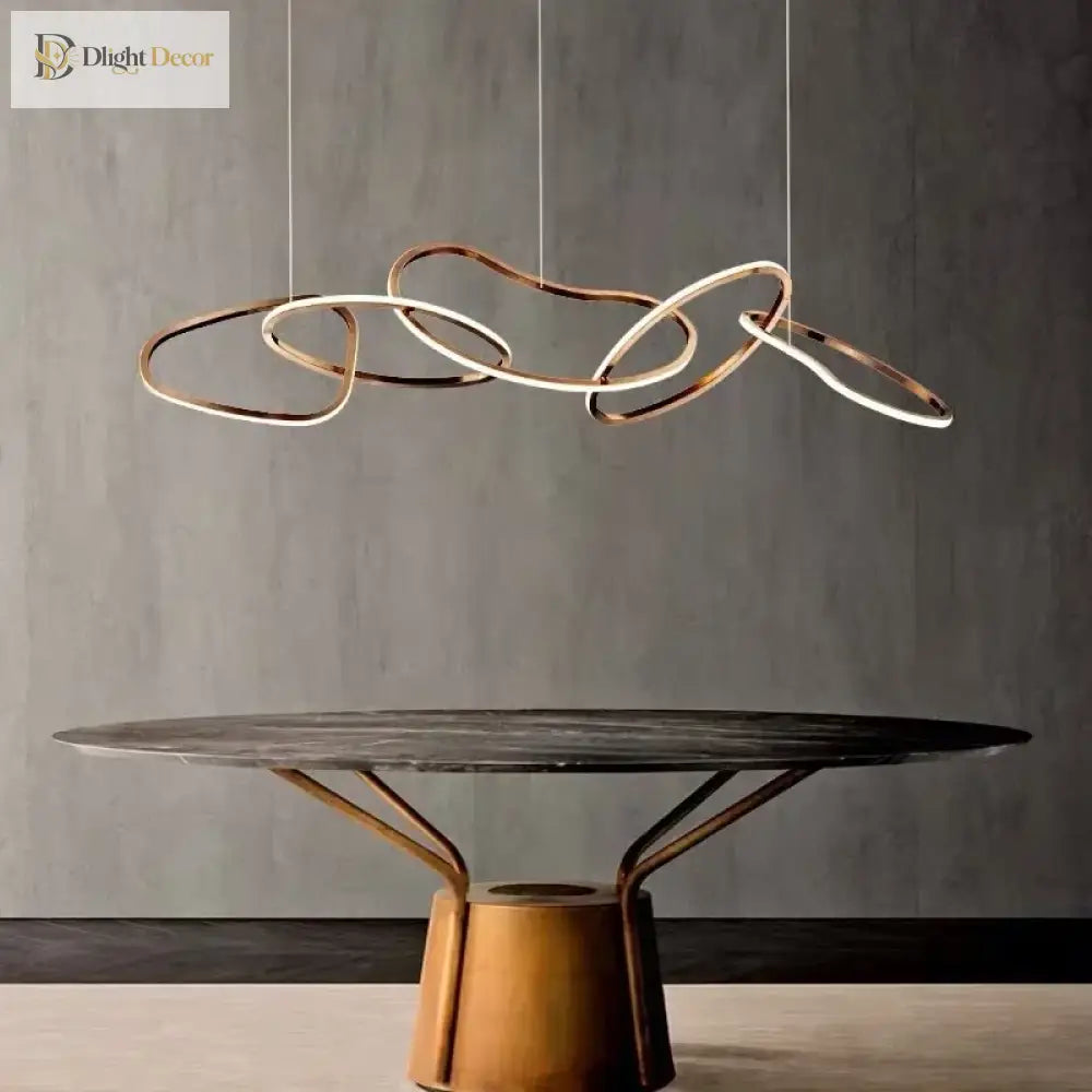 LED Modern Gold Pendant Light | Dining Room Home Lighting