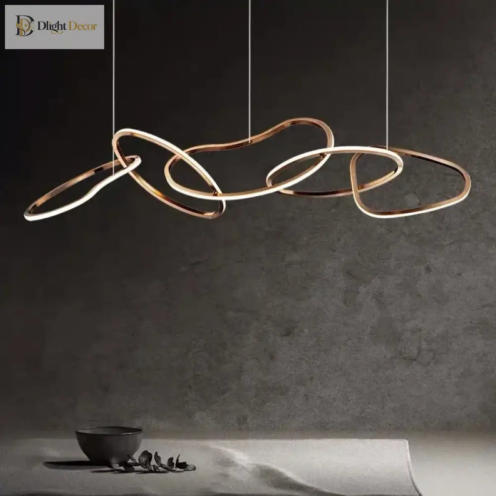 LED Modern Gold Pendant Light | Dining Room Home Lighting