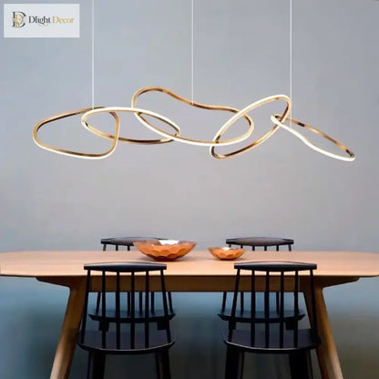 LED Modern Gold Pendant Light | Dining Room Home Lighting