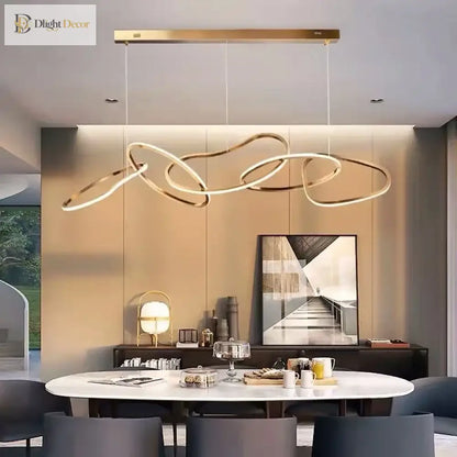LED Modern Gold Pendant Light | Dining Room Home Lighting