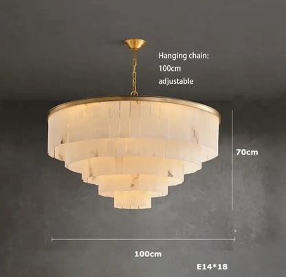 LED Modern Marble Chandelier | Dining Room Home Lighting