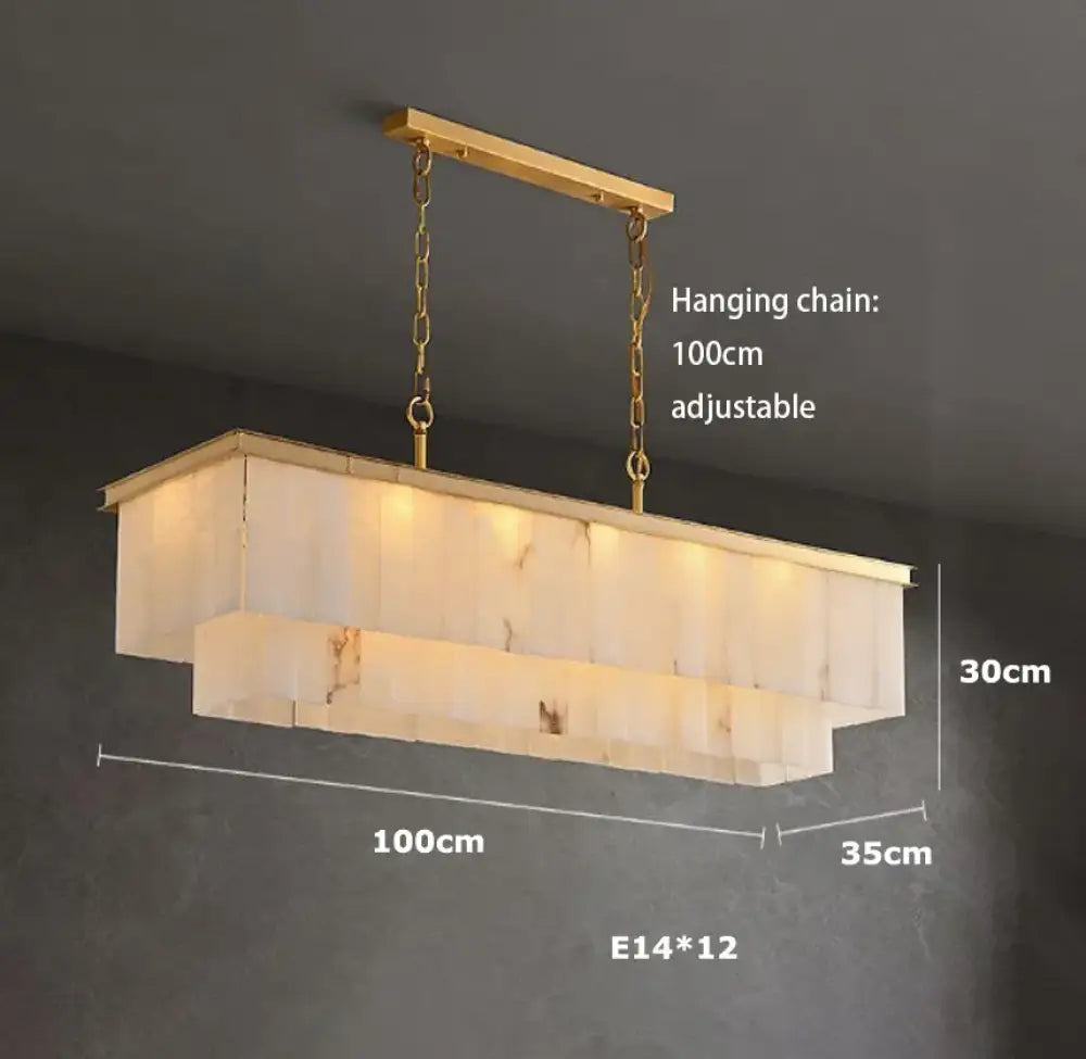 LED Modern Marble Chandelier | Dining Room Home Lighting