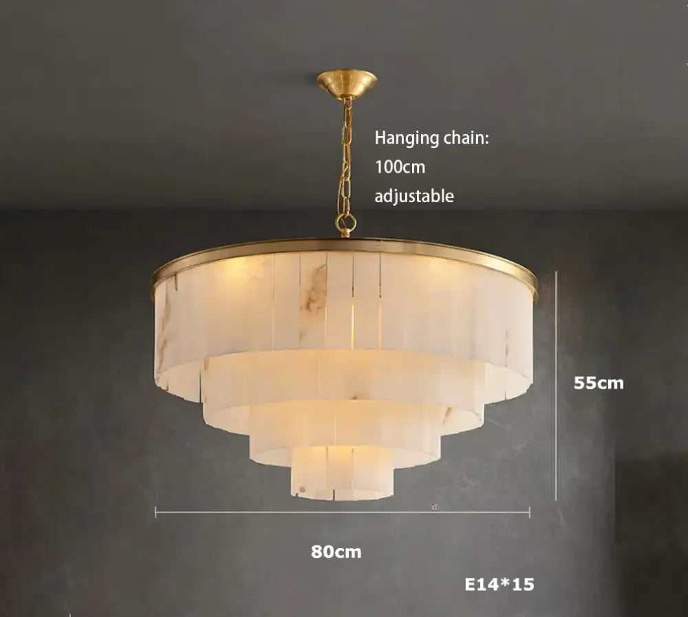 LED Modern Marble Chandelier | Dining Room Home Lighting
