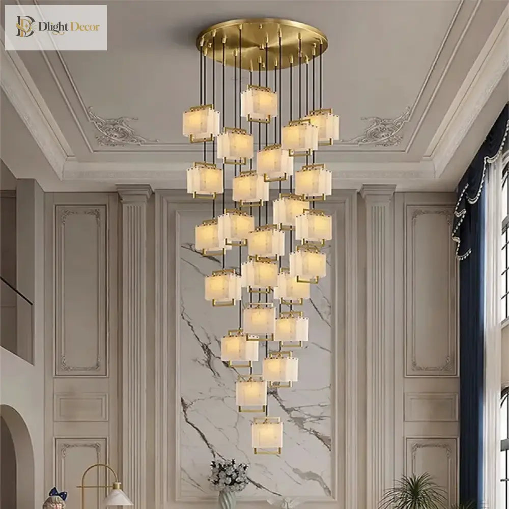 LED Modern Marble Chandelier | Dining Room Home Lighting