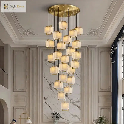 LED Modern Marble Chandelier | Dining Room Home Lighting