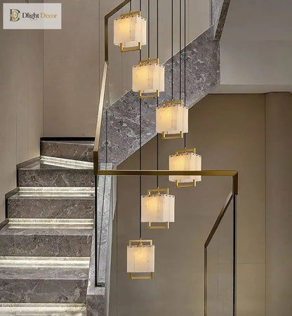 LED Modern Marble Chandelier | Dining Room Home Lighting