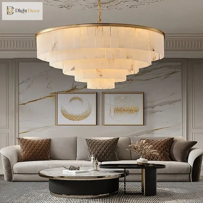 LED Modern Marble Chandelier | Dining Room Home Lighting