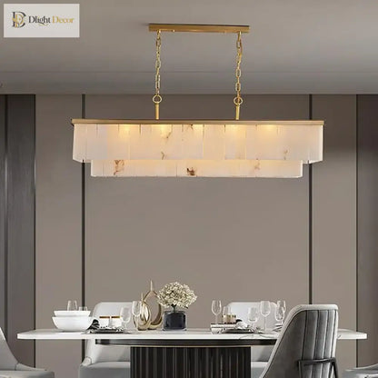LED Modern Marble Chandelier | Dining Room Home Lighting