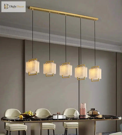 LED Modern Marble Chandelier | Dining Room Home Lighting