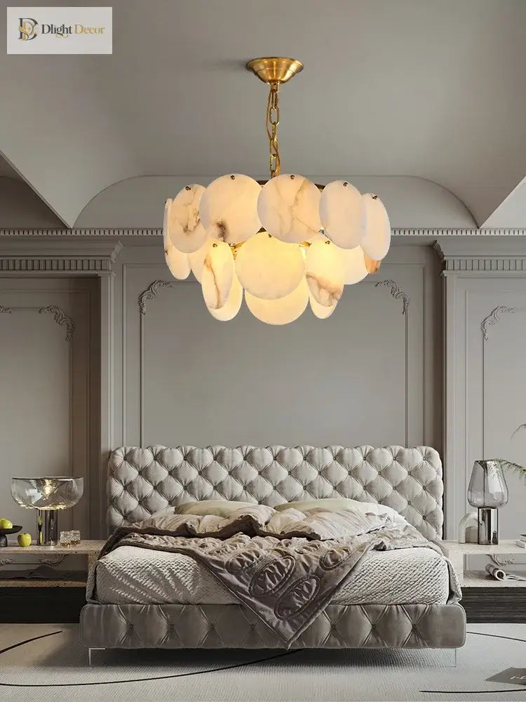 LED Modern Marble Chandelier | Kitchen Island Lighting