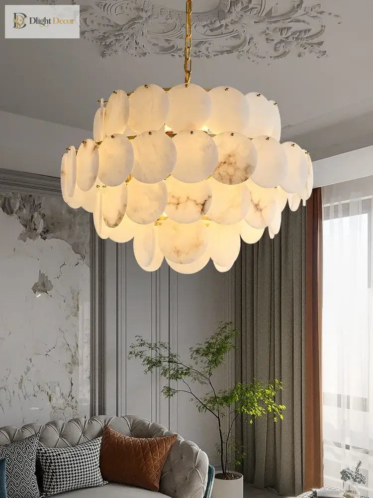 LED Modern Marble Chandelier | Kitchen Island Lighting