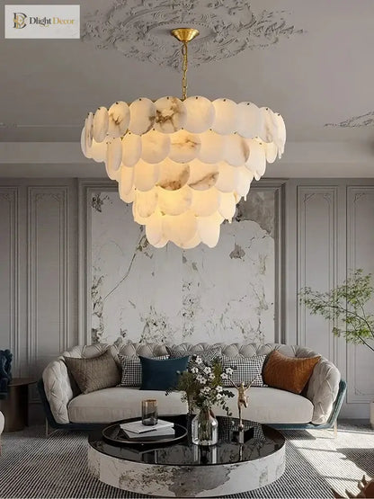LED Modern Marble Chandelier | Kitchen Island Lighting