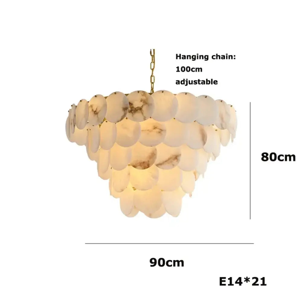 LED Modern Marble Chandelier | Kitchen Island Lighting