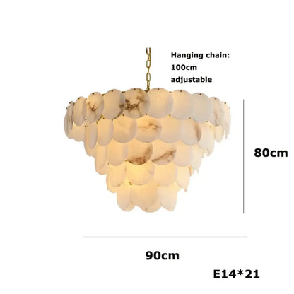 LED Modern Marble Chandelier | Kitchen Island Lighting