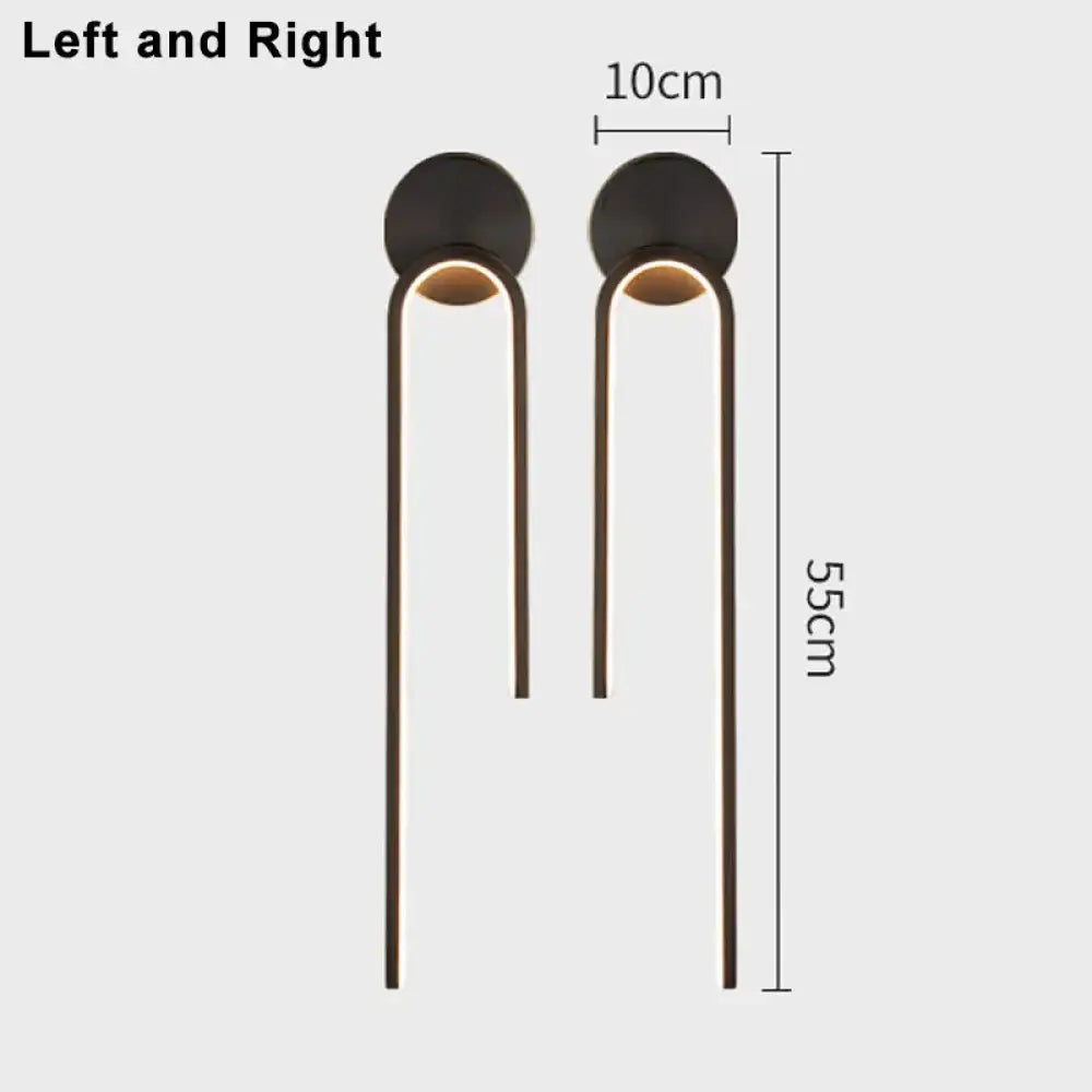 LED Modern Signature Wall Sconce | Bedroom Home Lighting