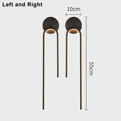 LED Modern Signature Wall Sconce | Bedroom Home Lighting