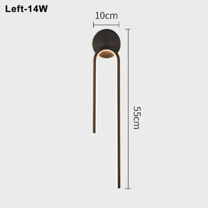 LED Modern Signature Wall Sconce | Bedroom Home Lighting