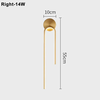 LED Modern Signature Wall Sconce | Bedroom Home Lighting