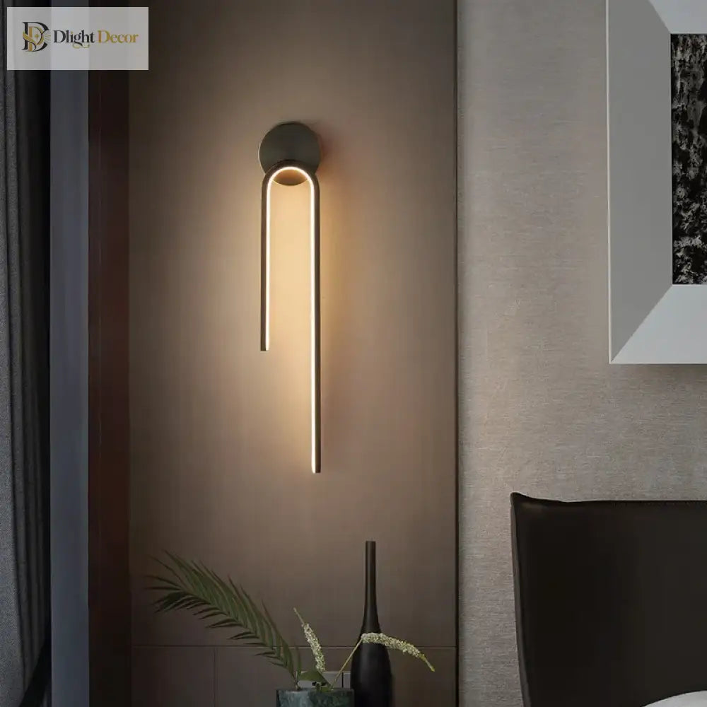 LED Modern Signature Wall Sconce | Bedroom Home Lighting