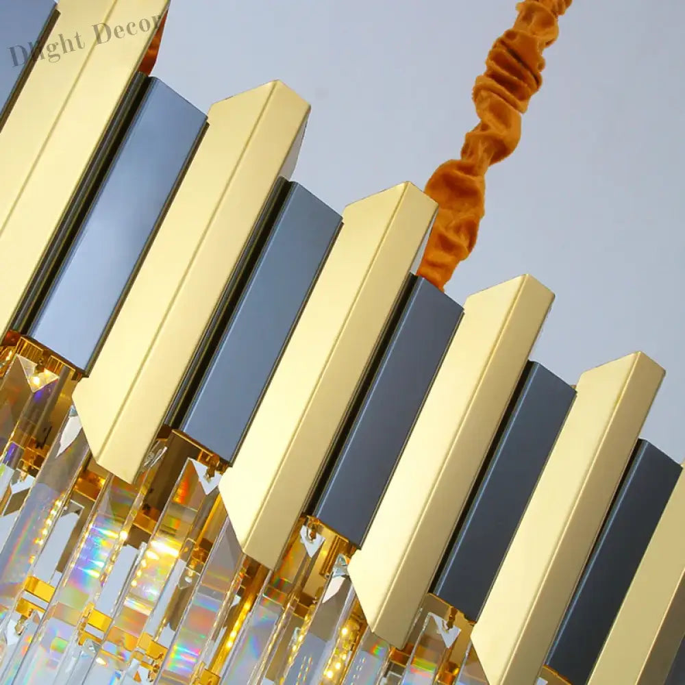 LED Modern Stainless Steel Crystal Chandeliers - Elegant Home Lighting for Foyers and Entrances