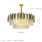 LED Modern Stainless Steel Crystal Chandeliers - Elegant Home Lighting for Foyers and Entrances