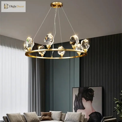 LED Nordic Crystal Chandelier | Kitchen Island Lighting