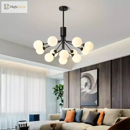 LED Nordic Glass Gold Chandelier | Kitchen Island Lighting